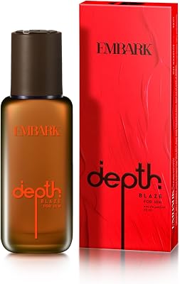 Depth Blaze Long Lasting Perfume for Men | 20ml Eau De Parfum | Woody Fruity Premium Fragrance | Gift for Men