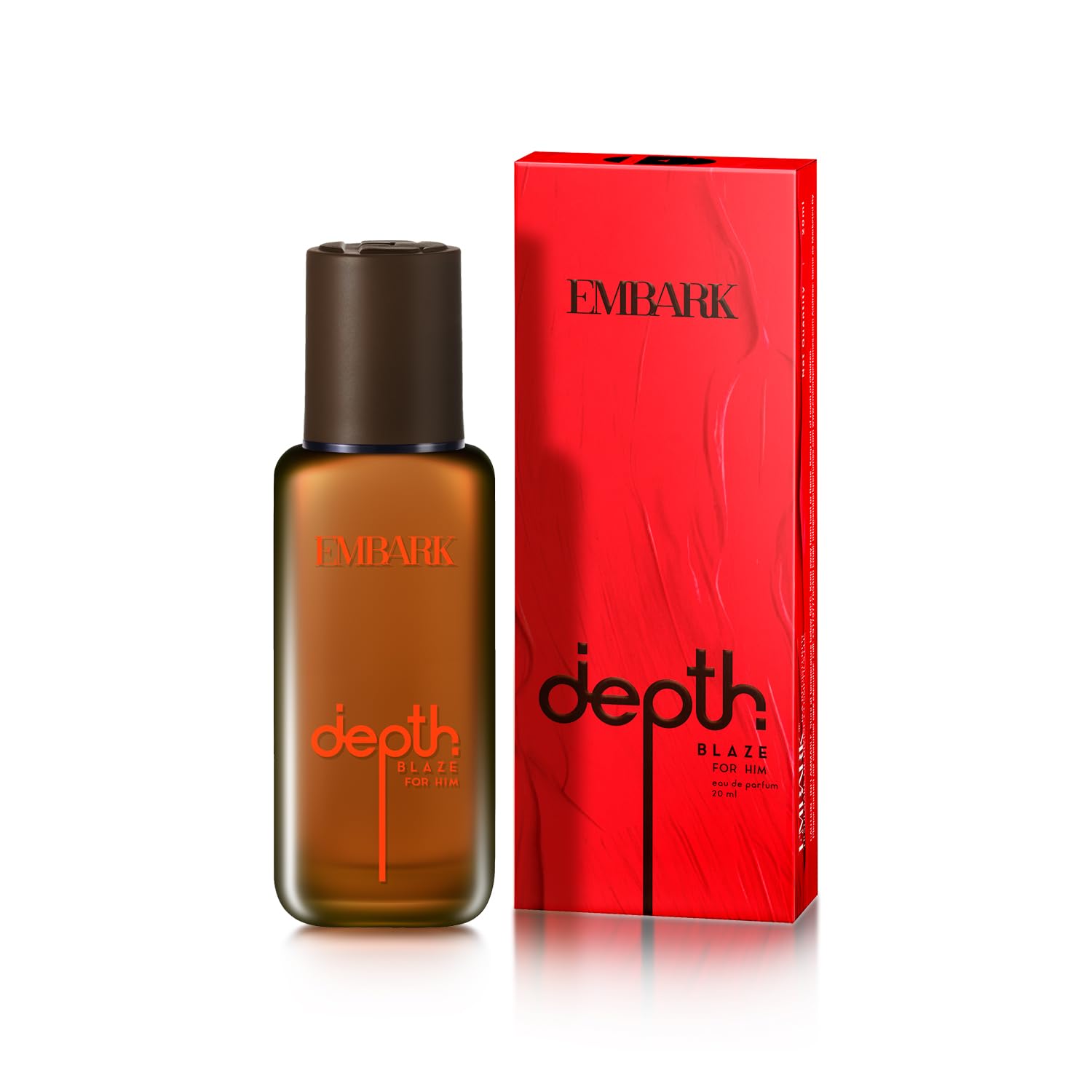 EMBARK Depth Blaze Long Lasting Perfume for Men | 20ml Eau De Parfum | Clary Sage, Bergamot, Muguet & Cedarwood | Woody Fruity Premium Fragrance | Gift for Men-image-32