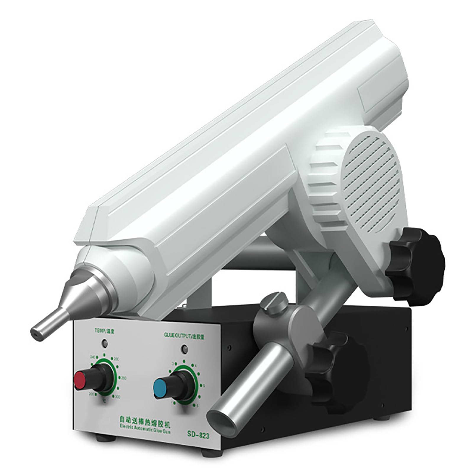 LYSDIANPU Hot Melt Glue Machine, Automatic Glue Dispenser, Foot Pedal Operated, 200-250°c Adjustable Temperature, 2.6mm Nozzle For Carton Packaging, Crafting & Assembly Line Use