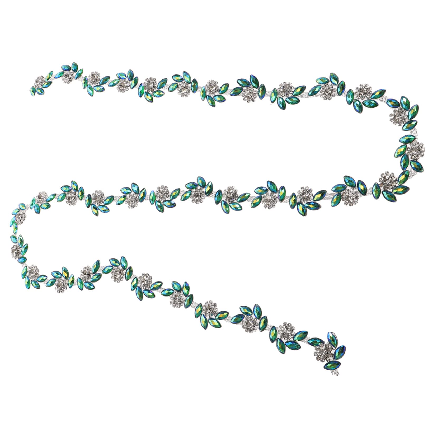 STOBOK 4pezzi Borsa Con Applicazione Di Fiori Strass Per Abbigliamento Da Cerimonia Decorazione Elegante Per Sposi e Damigelle Per Vestiti Scarpe e Accessori Fai Da Te