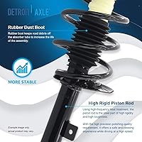 Vista 843 de Detroit Axle - Kit de suspensión delantera de 10 piezas para Chevy Aveo Aveo5 Pontiac G3 Wave 2 Ready Struts Assembly 2 Enlaces de barra