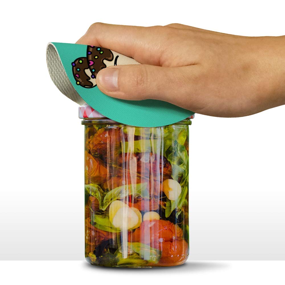 Cute Mouse Bear Ice Cream Cupcake with Sprinkles Round Rubber Non-Slip Jar Gripper Lid Opener