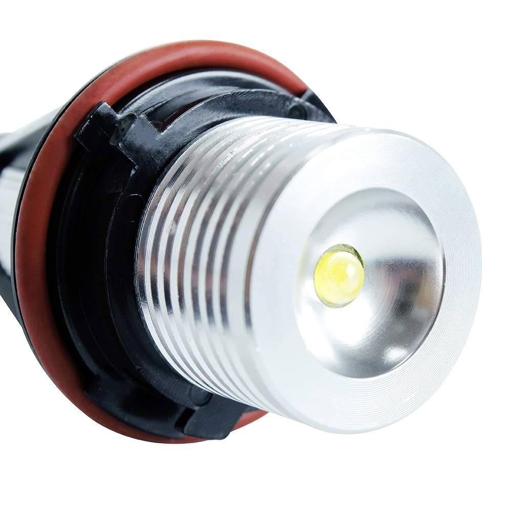 Lampadine Angel Eyes,Occhi d'angelo per auto 1 set 2 * 5W 10W LED Marker ANGELLO ANGELLO Bianco/Blu/Rosso/Giallo Uso adatto per E39 E53 E60 E61 E63 E64(YELLOW)