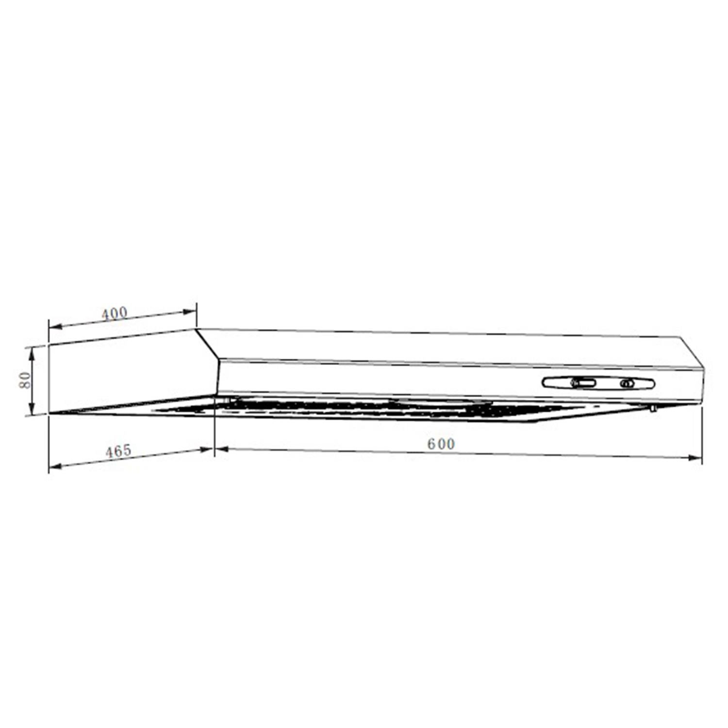 Klarstein UW60BL Wandmontage Dunstabzugshaube, Unterbauhaube, Abzugshaube, Wandhaube, Energieeffizienzklasse C, 60 cm, Abluft- / Umluftbetrieb, bis zu 210 m³/h max. Abluftleistung, Edelstahl, schwarz