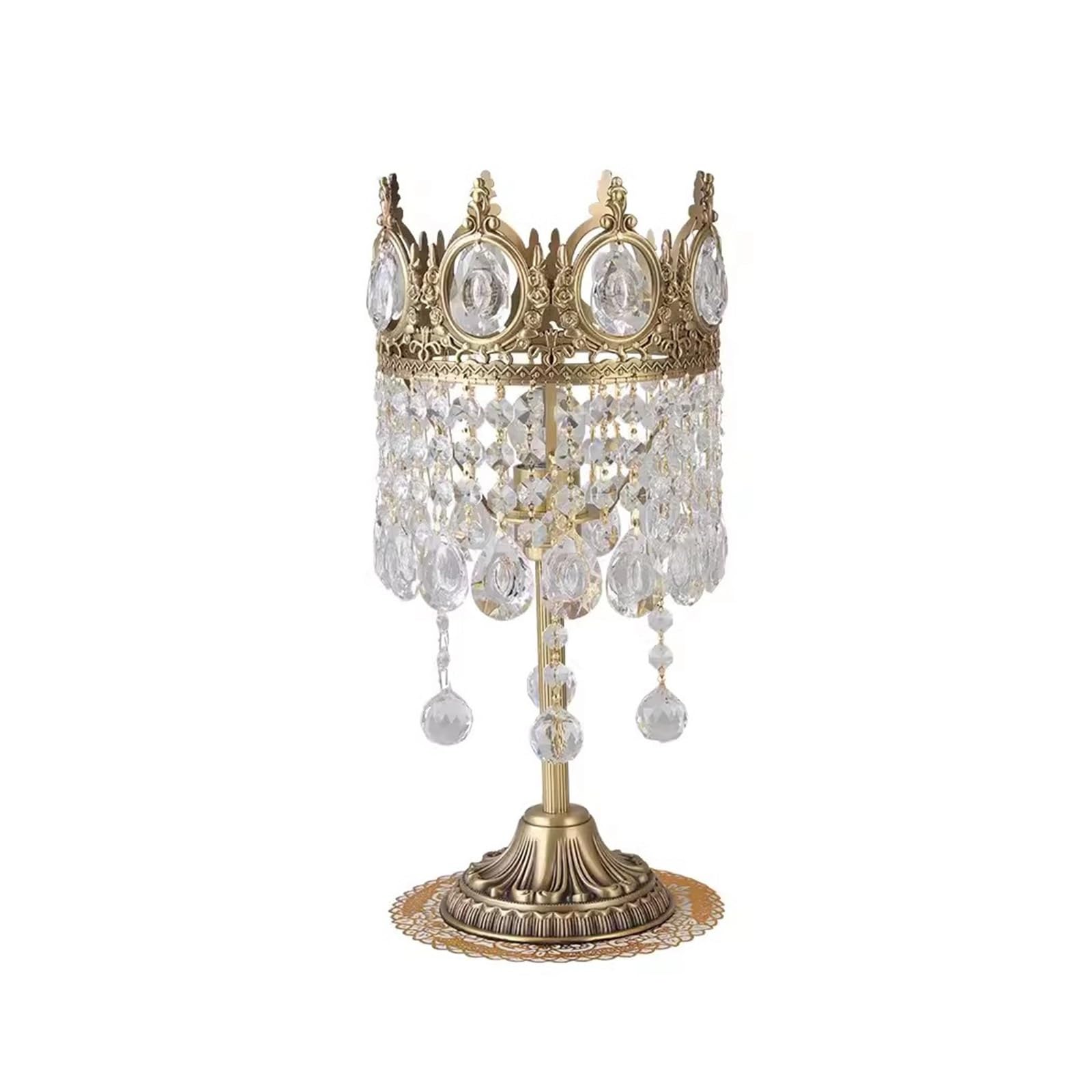 ZENY896V Bedside Lamps Crown Crystal Table Lamp Living Room Desktop Decoration for Bedroom Study Dining Home Decor