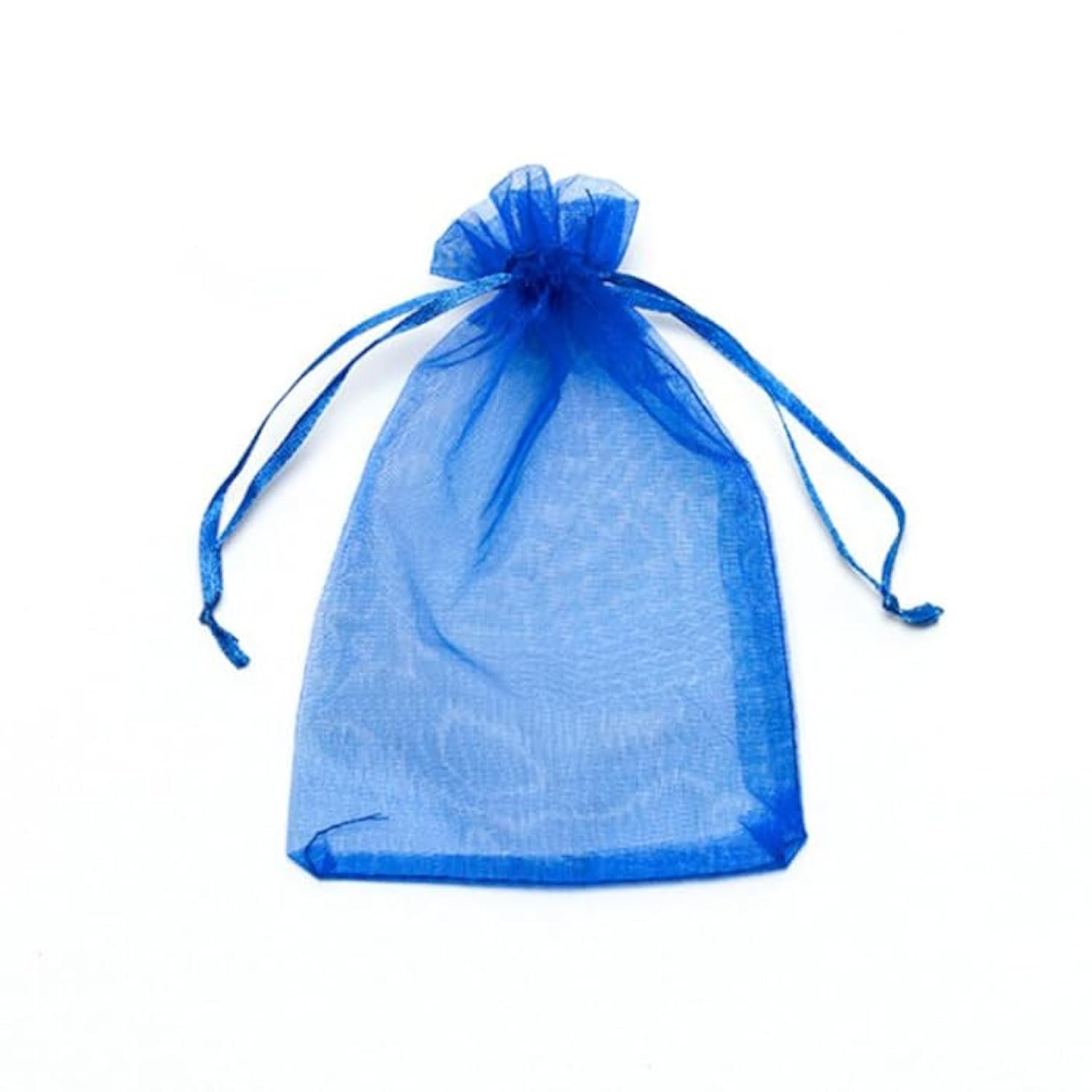 Ws Accessories Blue Pack Of 10 Organza Gift Bags, Jewellery Pouches 7X5cm/7X9cm/9X12cm/10X15cm/13X18cm (, 7X9cm)