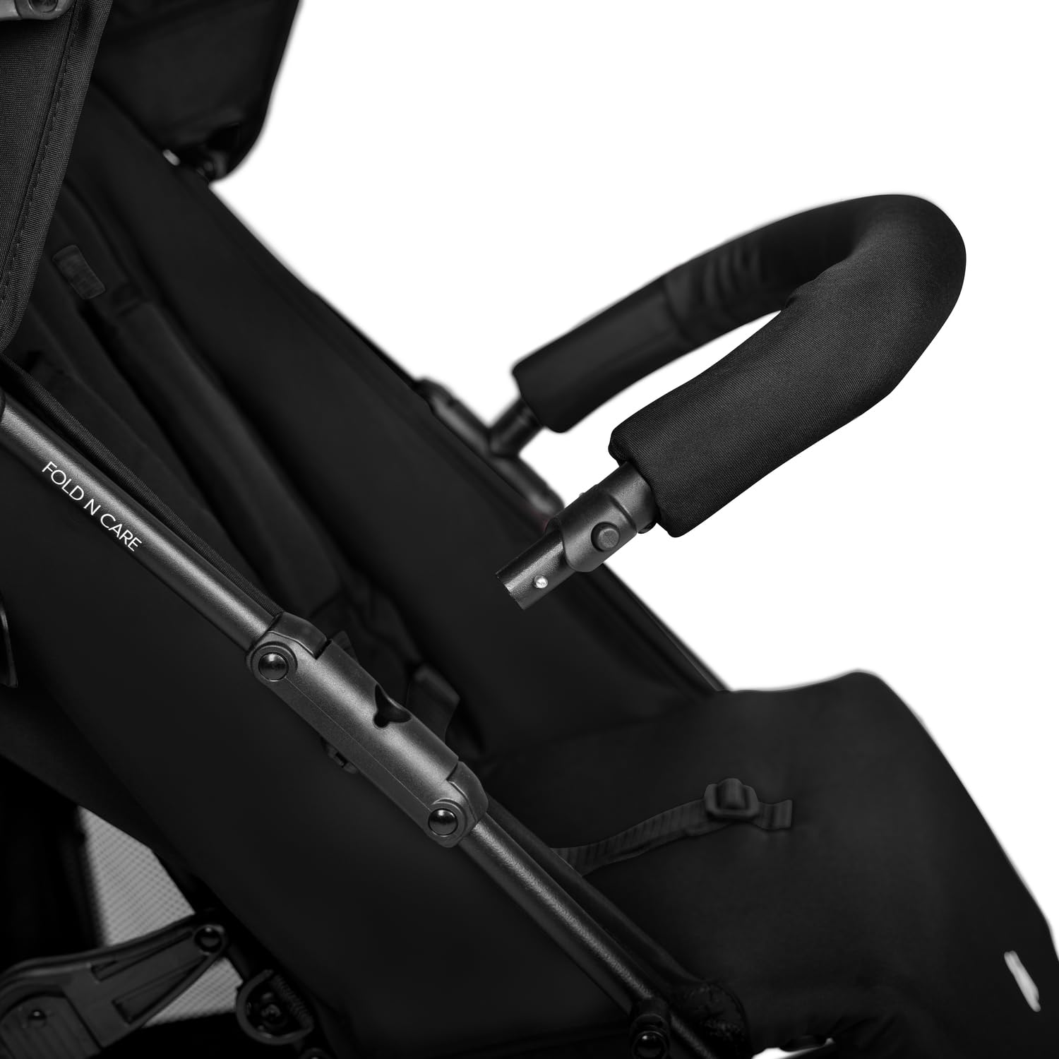 Hauck Fold N Care Poussette Canne Compacte Légère 7,6 kg 22 kg Dossier Inclinable Pliage Rapide UV 50+ Noir