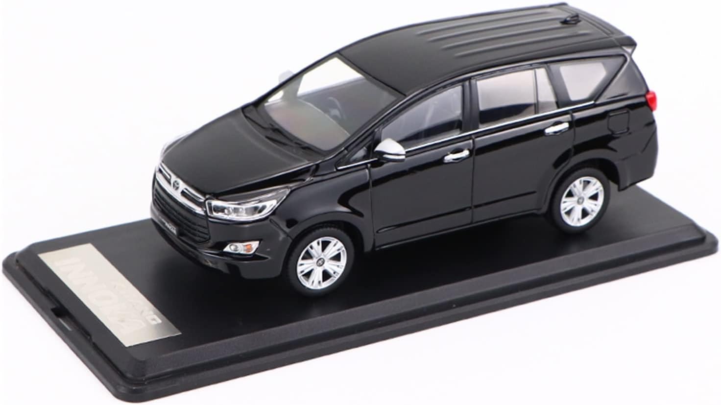 Scale Finished Model Car 1/32 For Toyota Innova Alloy Diecast Business Car Model Simulation Vehicle Adult Collectible Souvenir Miniature Replica Car (Color : Black)