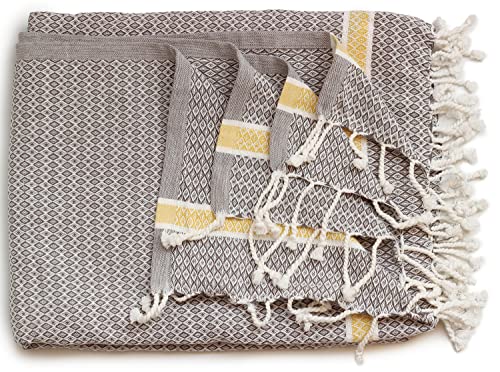 Baumwoll-Überwurfdecke - Diamantschliff-Design, Überwurfdecke für Couch, Sofa, leichte, gemütliche Überwurfdecken - Bett- und Wohnzimmer-Überwurfdecke | Weihnachts-Überwurfdecke | Baumwolldecke Cover