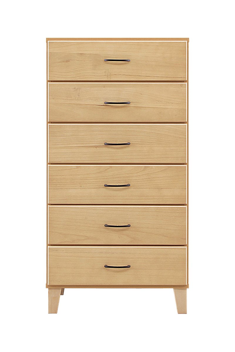 Amazon｜大川家具 関家具 ハイチェスト 60cm幅6段 ナチュラル