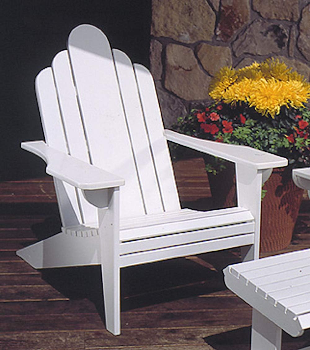 A Full Size Woodworking Pattern and Instructions to Build a Adirondack Lawn Chair