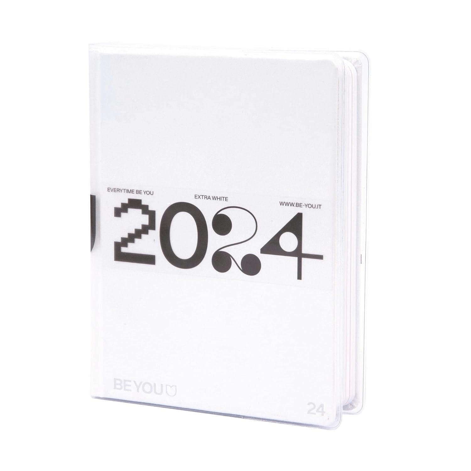 BE YOU Extra White School Diary 2023-2024, 12 Months, September 2023 - August 2024, School Diary with Sticker and Sketch Pages with Transparent Cover, Large Size 13.5 x 18.4 cm      Unknown Binding – Notebook, June 1, 2023