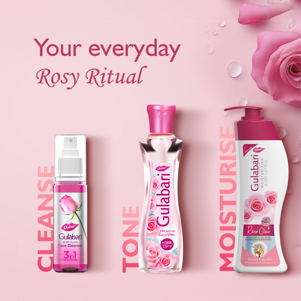 Dabur Gulabari Rose Water - Natural Toner -7