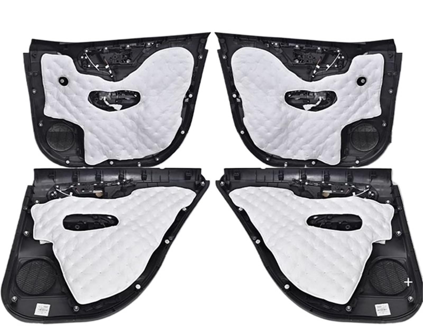Hguvsjd Doors 4Pcs Fronthood Engine Mat Pad Cover For Toyota For Rav4 2020-2024 Car Doors Sound Insulation Pad Engine Hood Cotton Soundproof Trunk Mat Trims(Doors 4Pcs)