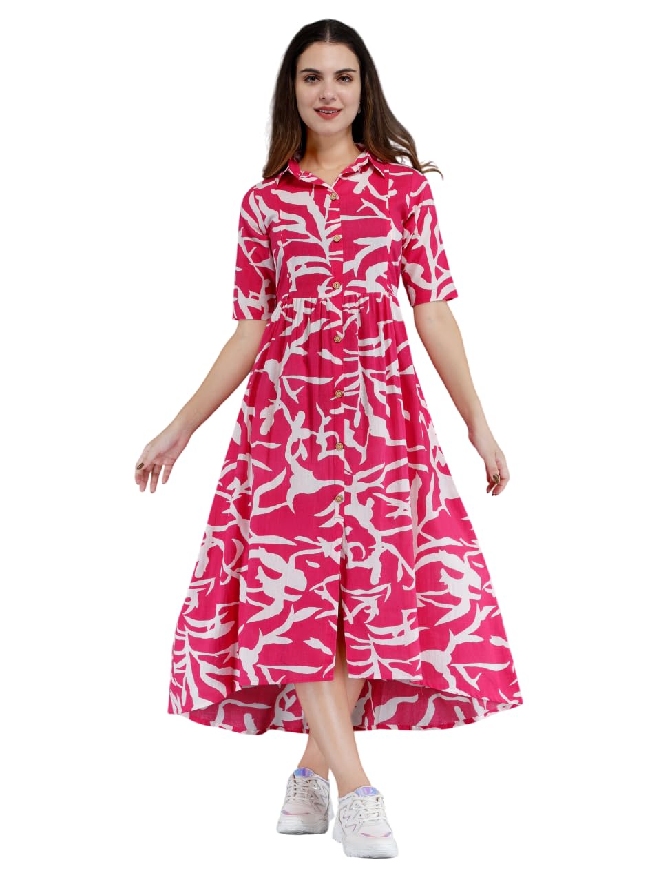 Maternity Nursing Dress for Women with Concealed Zippers for Feeding and Postpartum Use-image-35