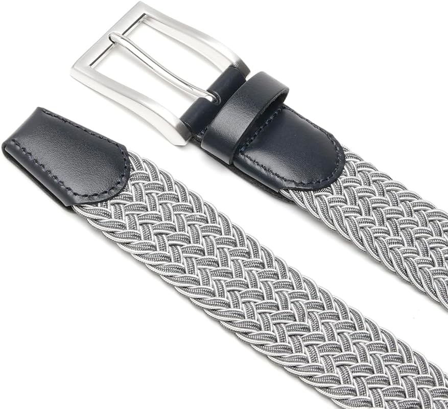 Fabio Valenti Men's Stretch Belt,Woven Braided Web Belt 1 3/8 for Golf Casual Pants Shirts Jeans - Image 3