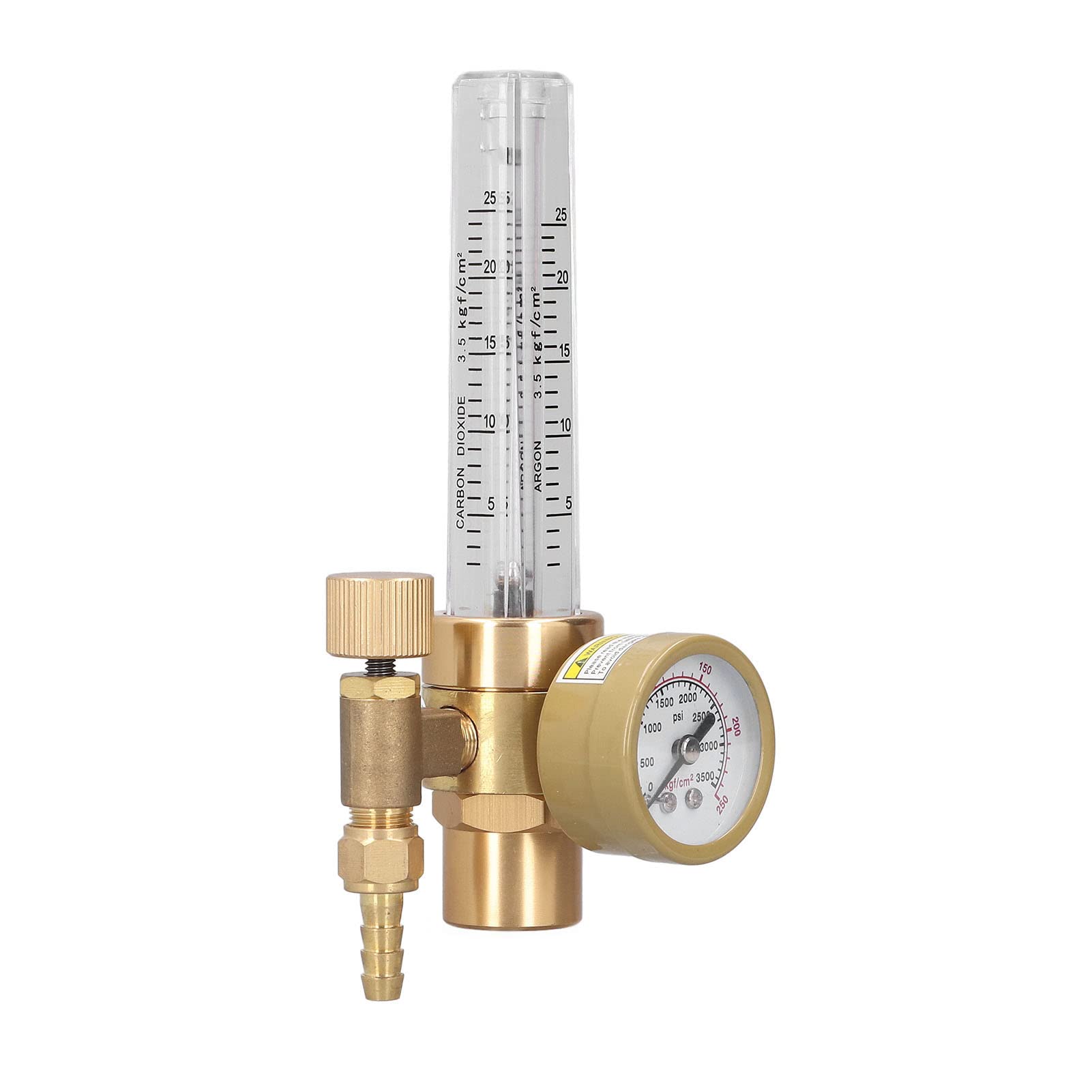 FILFEEL Regolatore di Gas di Saldatura, Carrello di Saldatura Regolatore di Gas MIG CO2 Accessori per MIG 0-3500PSI 0-25 Lpm per Ad Argon