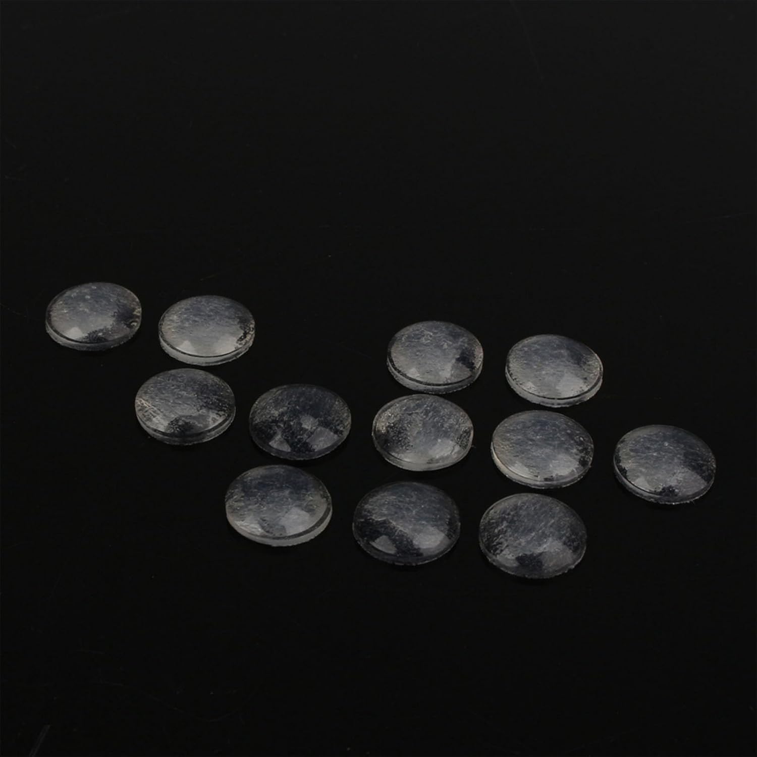 Premium SelfAdhesive Silicone Bumpers for Door Furniture - 100 Pcs 8x2.5mm Semicircle Pads - Sound Absorbing ShockReducing Foot Pads for Cabinet Doors and Drawers