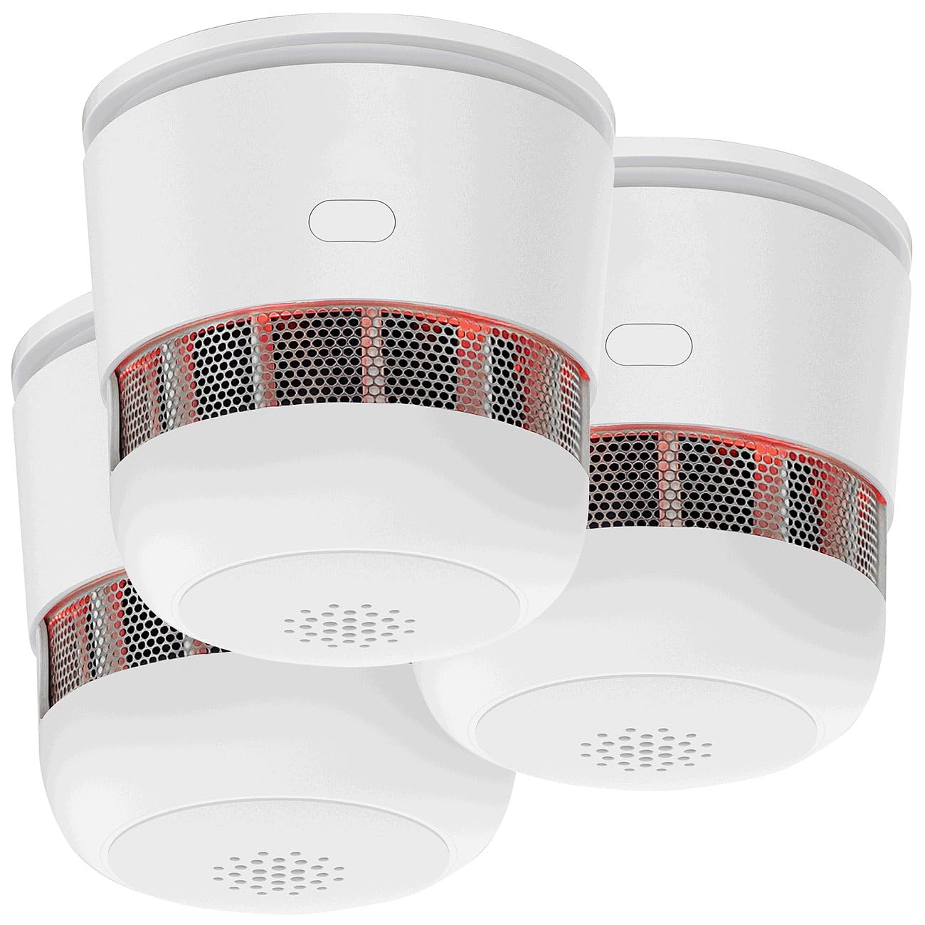 VisorTech Feuer-Rauchmelder: 3er-Set Mini-Rauchwarnmelder, 85 dB Alarm, 10 Jahre Batterie, EN 1460 (Fotoelektronischer Rauchmelder, Fotoelektronischer Rauchwarnmelder)