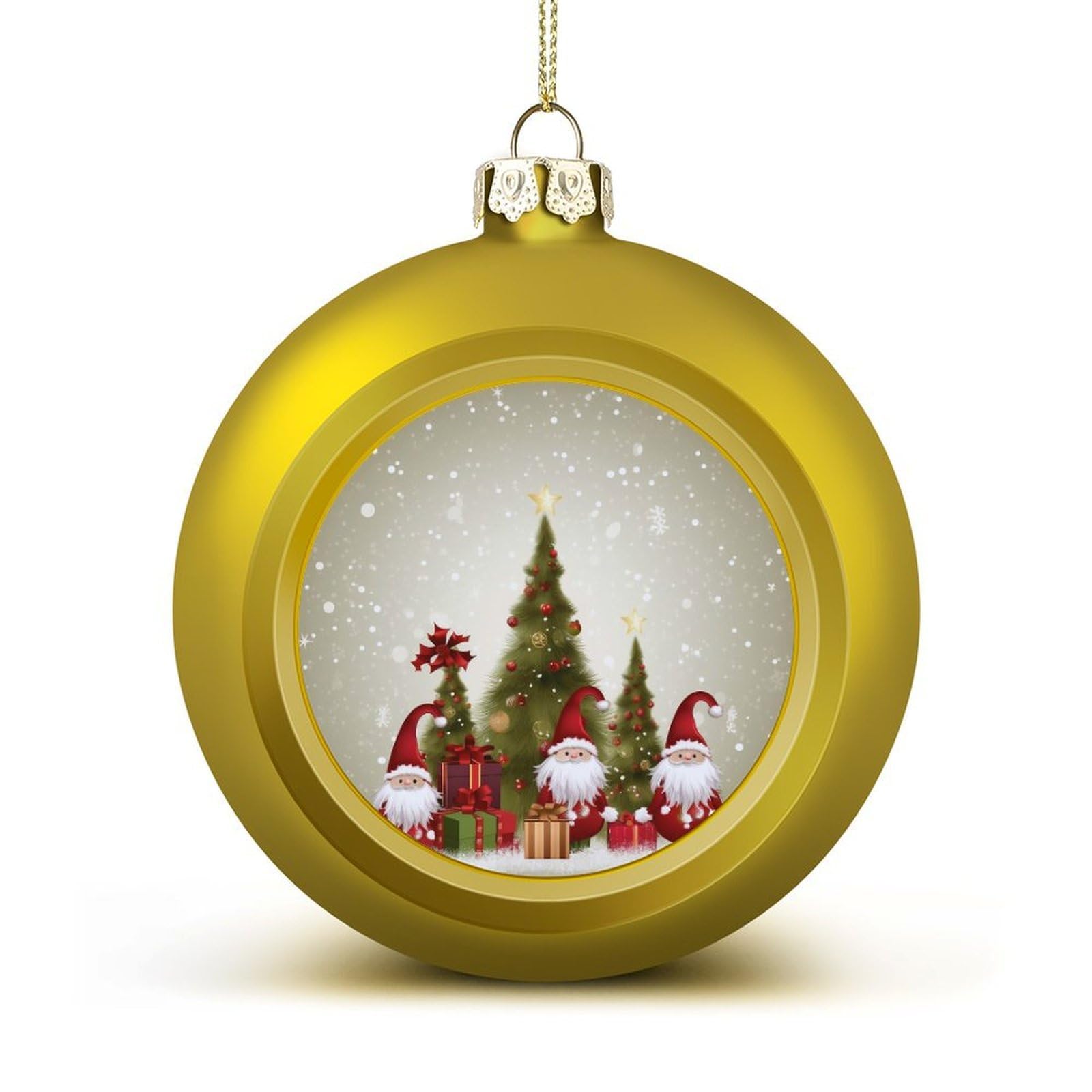 Merry Christmas Christmas Balls Ornaments for Xmas Christmas Tree 1.6" Hanging Shatterproof Xmas Balls Hanging Decor Pendants for Holiday Party Outdoor Indoor DIY Craft Supplies