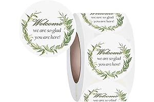 Top Label 2-Inch Welcome Stickers