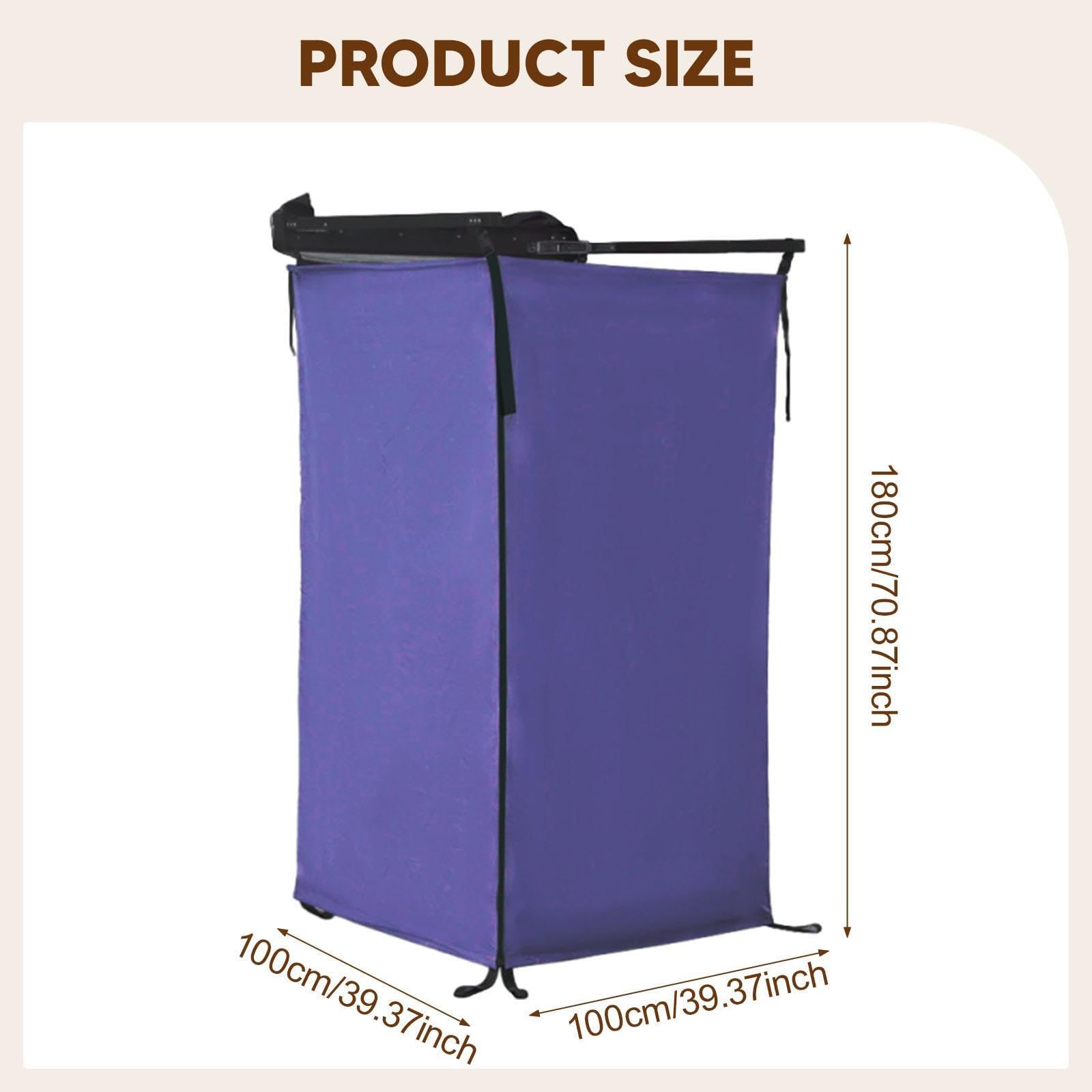 Tenda da Doccia Laterale per Veicoli, Riparo per la Privacy, Bagno, Campeggio, Doccia Esterna Portatile, Bagno per Spiaggia, Auto, SUV, Furgone