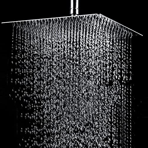 Supreme Bazaar 6x6inch Stainless Steel Overhead Rain Shower With 12inch Arms | Ultra Slim Head Shower For Bathroom (B099NQT75X) Amazon Price History, Amazon Price Tracker