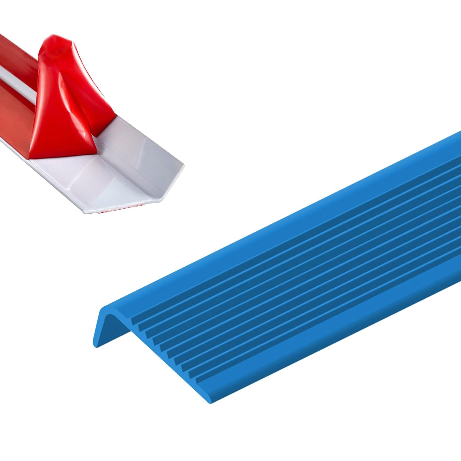 Tiras Antideslizantes Para Peldaños, Protector Antideslizante de Borde de Escalera de PVC, Para Cantos Escaleras Tiras, Fácil de Instalar Y Resistente Al Desgaste, Borde Antideslizante Para Escaleras(