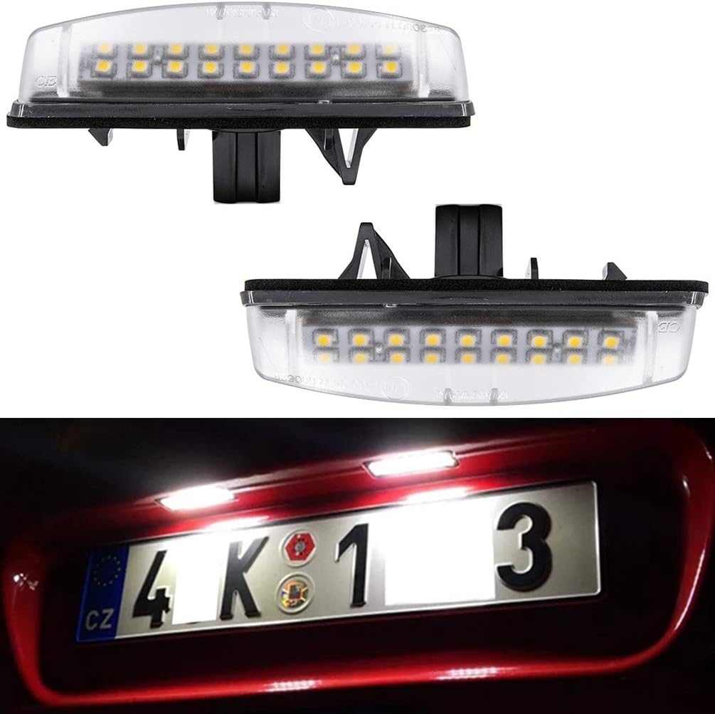 LED License Plate Lights for Toyota Camry Prius Echo Yaris Lexus IS300 GS300 GS400