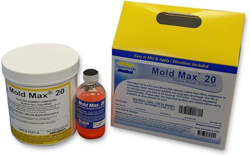 Mold Max 20 - Compuesto de goma de silicona para curar condensación, unidad de galones