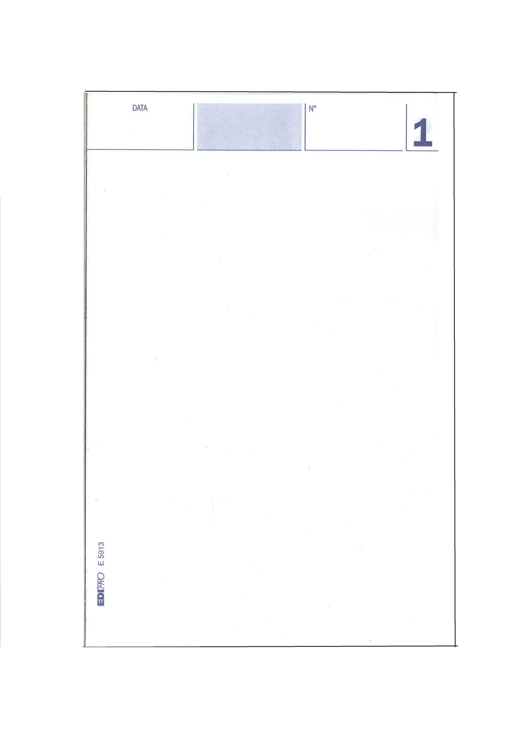 Blocchi Comande Da 25 Fogli x 2 Copie Autoricalcanti ORIGINALI Edipro' FIE5913 - Confezione 50