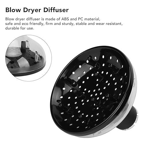 Miniatura 9 de Difusor de secador de pelo, accesorio difusor de pelo, secador de pelo, difusor universal de pelo adaptable para secadores de pelo para salón de