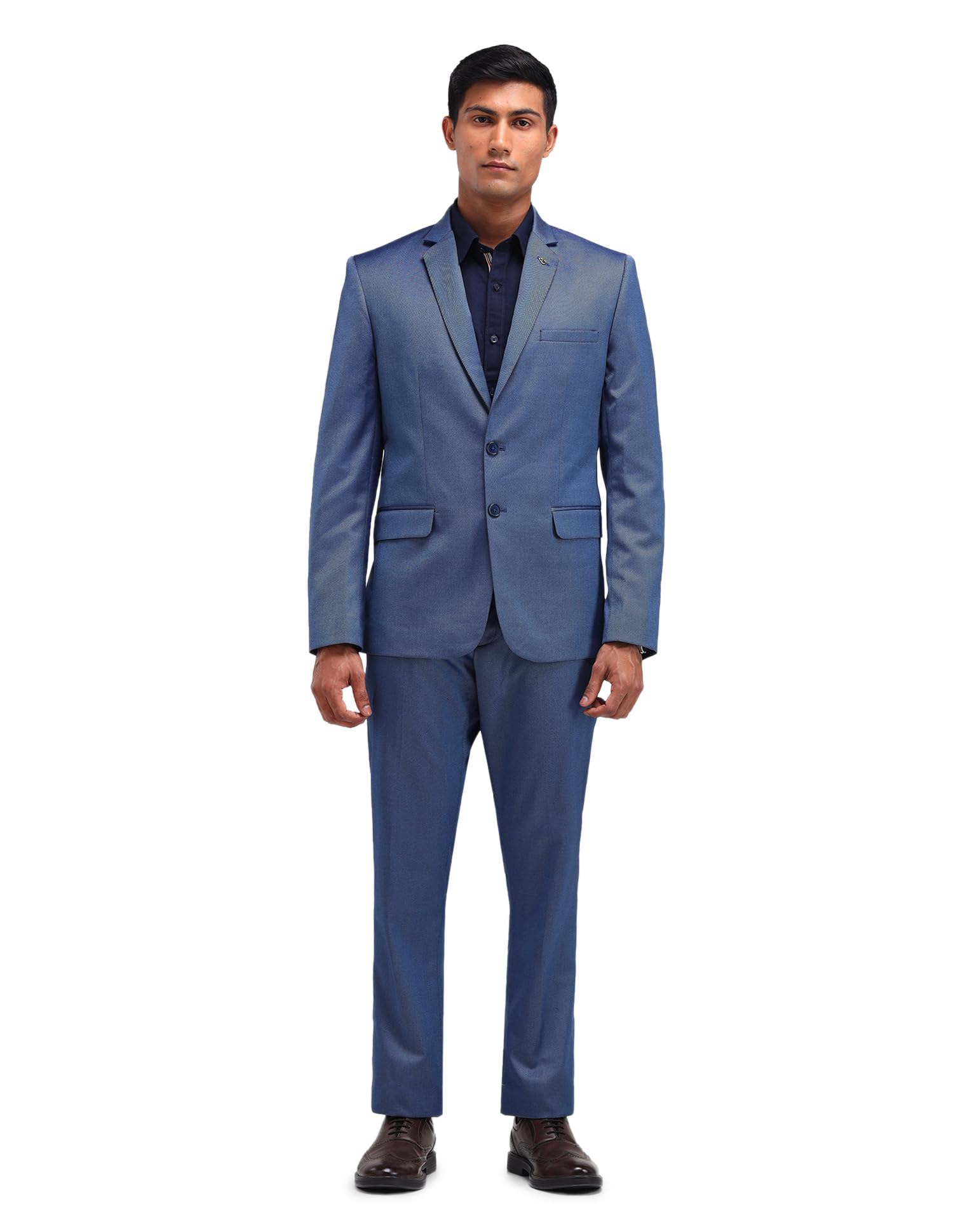 Tailored Fit Blue Two Piece Suit-image-24