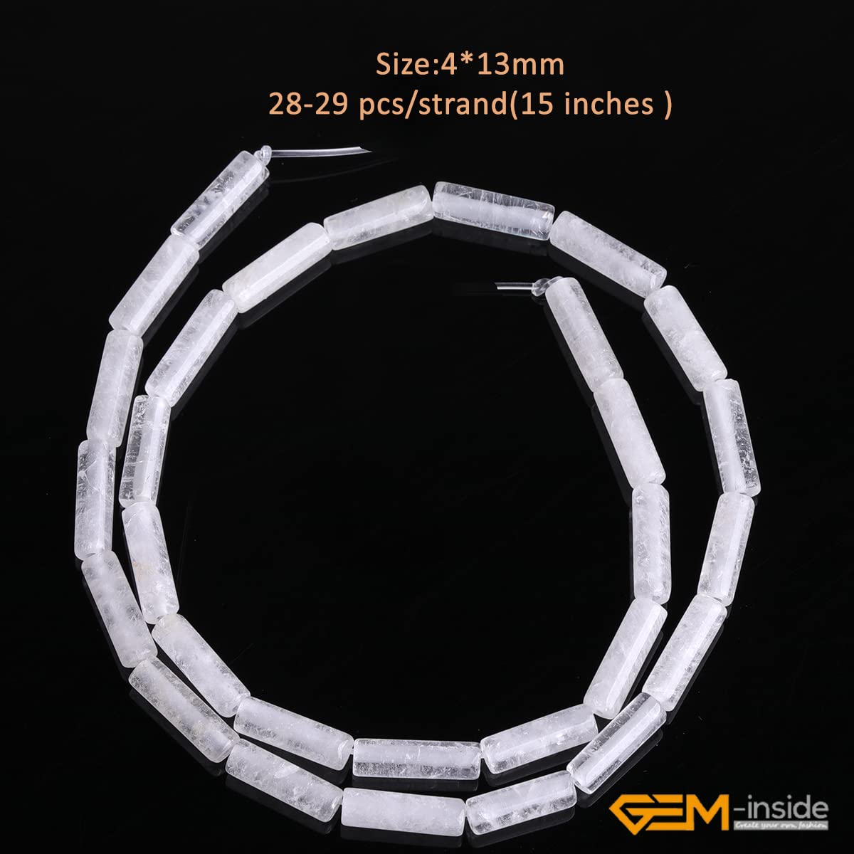 Natural Canada Jade Beads – 4x13mm Semi-Precious Column Tubes For DIY Jewelry Making (15-Inch Strand)