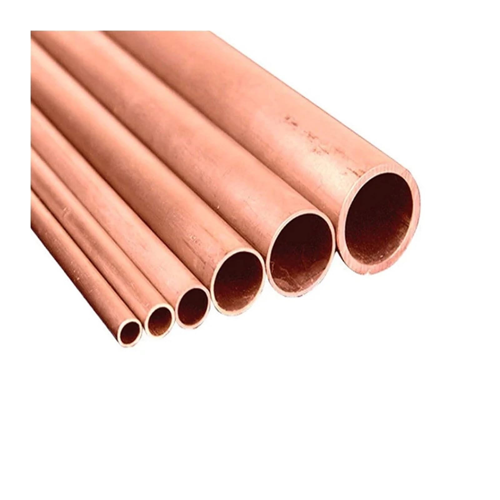 Tubo di rame decorativo rotondo cavo senza saldatura fai da te, quantità 1 pezzo, lunghezza 500 mm(OD 16 x ID 14mm)