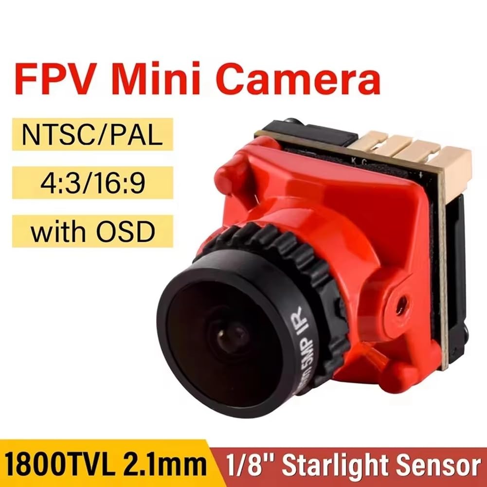 VIOPDER For RC FPV Drone DIY 5MP FPV Camera 1800TVL 2.1mm 1/8 Inch Starlight Sensor with OSD Internal Adjustable for Upgrade Parts - Image 2