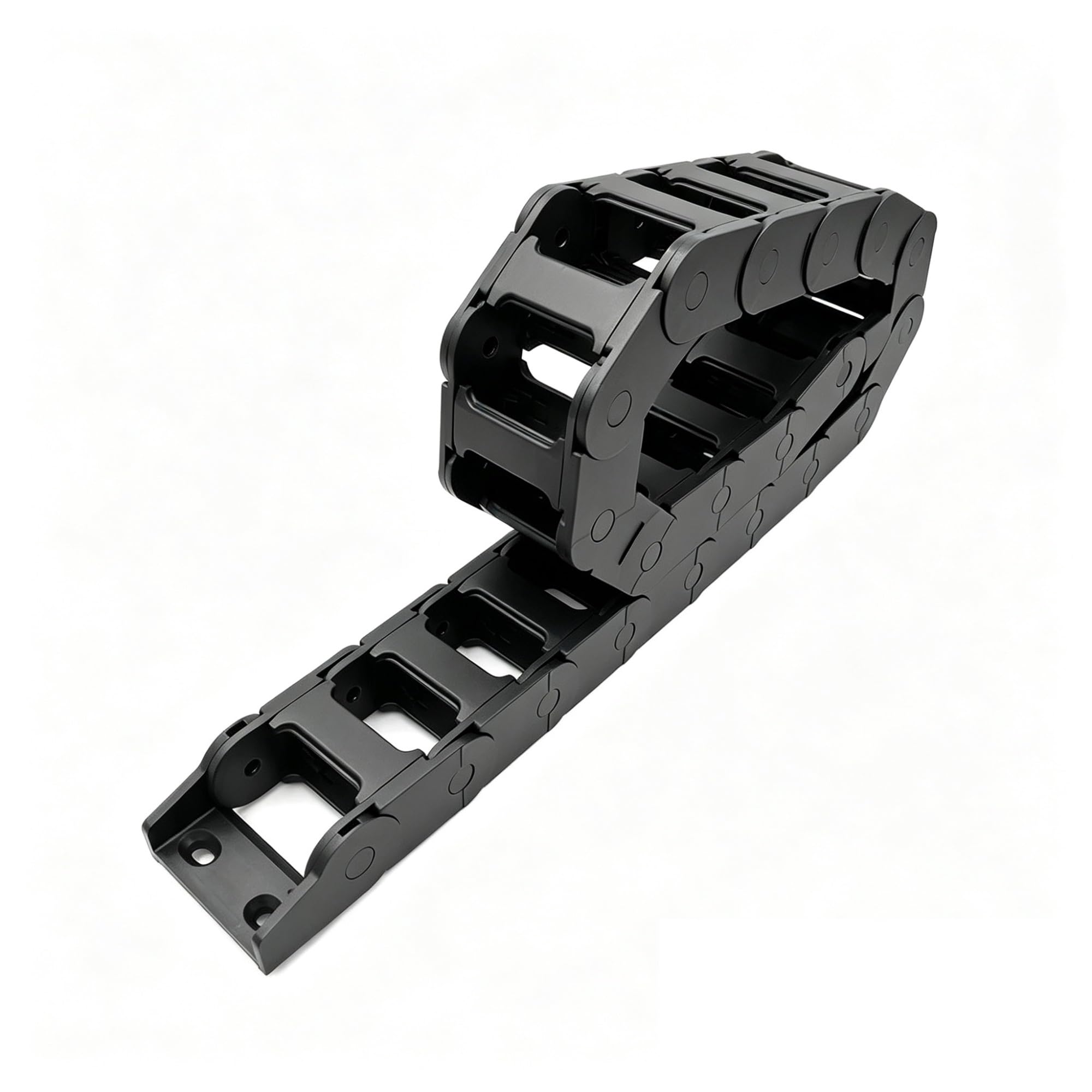 Chaîne de traînage câble, série 25, support fil en plastique 25x25mm 25x38mm
