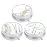 3 Pack Pill Box, Small Pill Case for Purse & Pocket, Cute Travel Medicine Organizer, Portable Medicine Container Holder to Hold Vitamins, Medication, Fish Oil & Supplement, White Marble