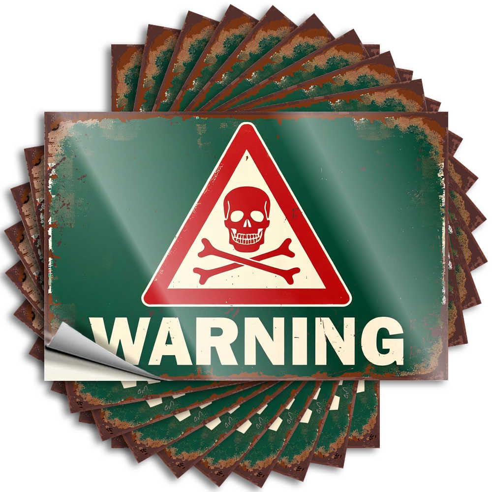 Fzfn Boys Colour Work Bumper Cover | Warning: Danger Ahead Plush Sticker Pack(6X9cm)