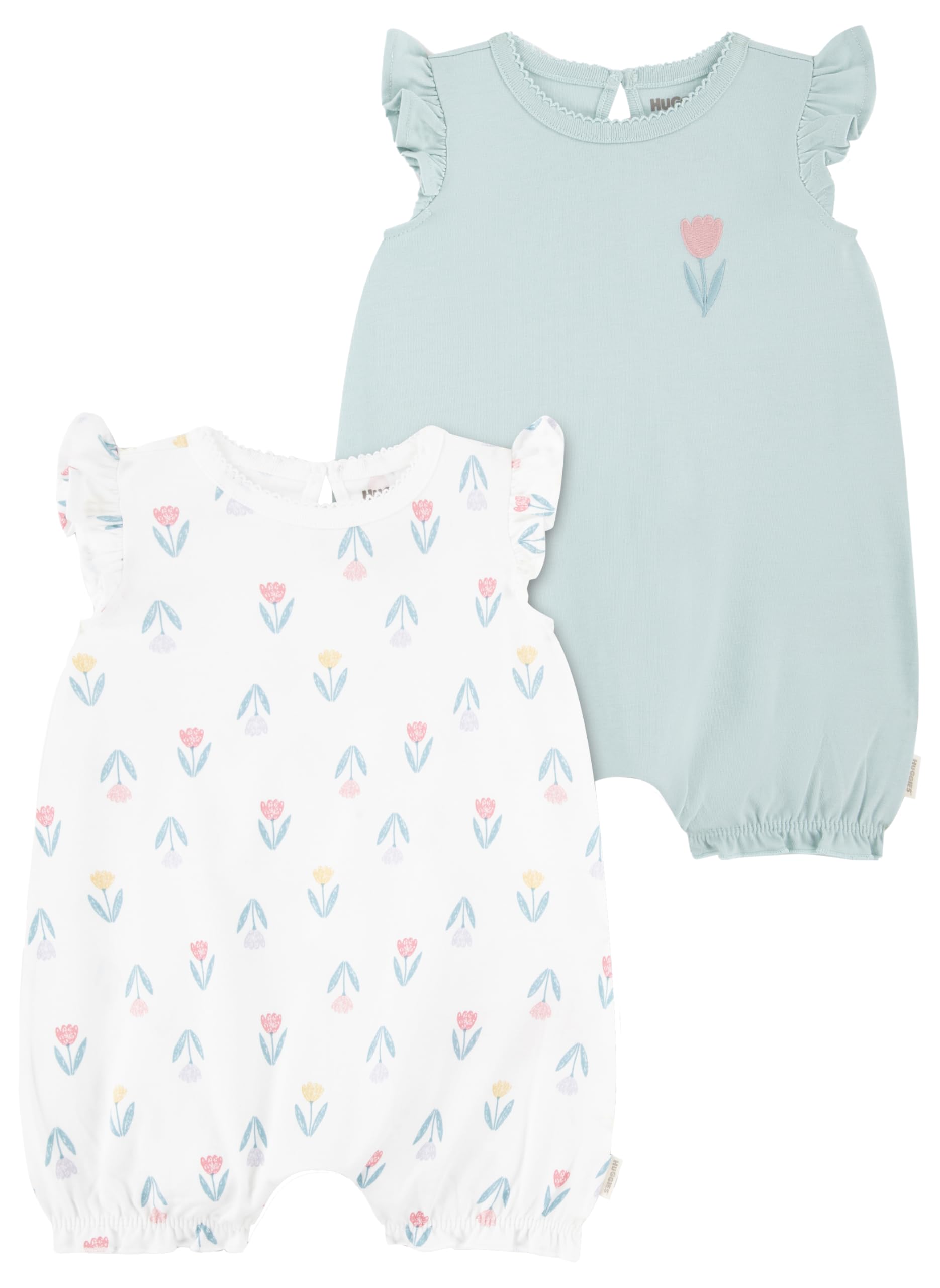 HUGGIES Baby - Mädchen Z3305 HUGGIES Strampler, 2 Stück (2er Pack)