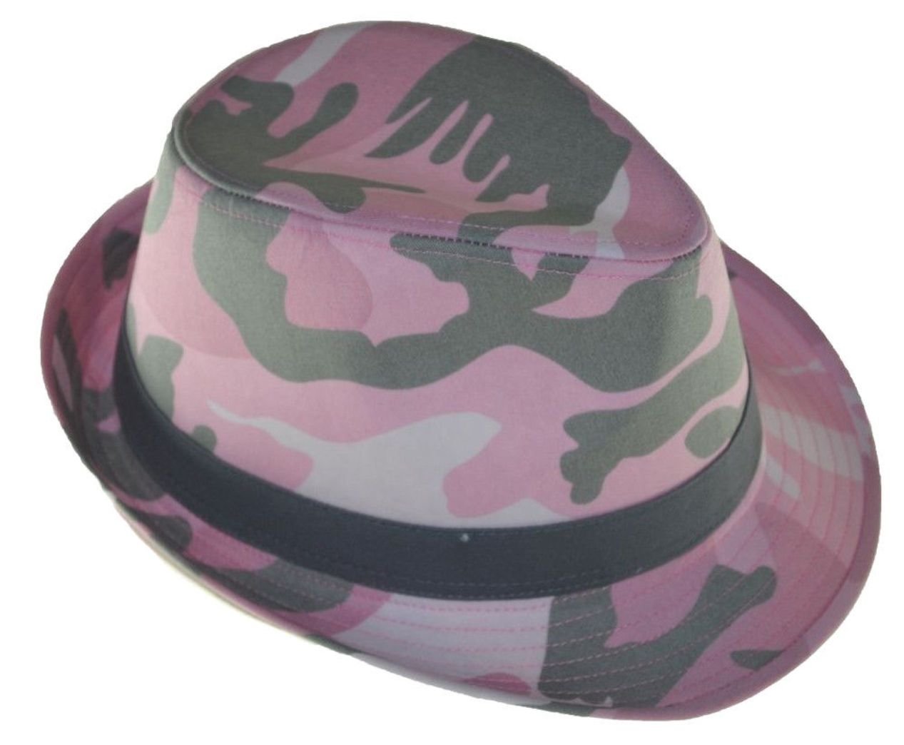 The G Cap Men's Camouflage Fedora Hat Pink Camo (S/M)