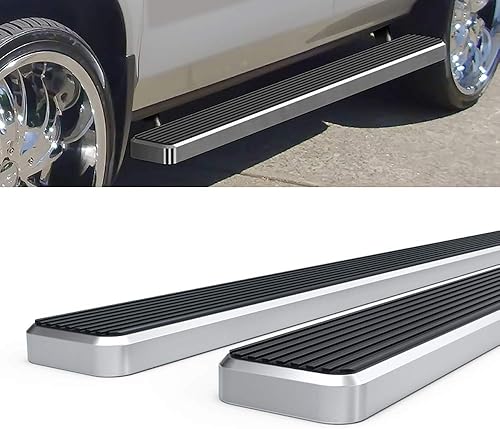 Vista 18 de HD Ridez Estribo de acero inoxidable de 5 pulgadas, color negro, compatible con Honda Pilot 2003-2008 y Acura MDX 02-06 (barras laterales laterales)