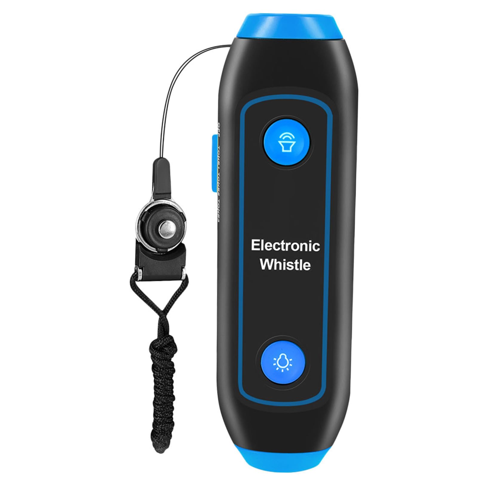 Alasum Sifflet Électronique De Football Bleu avec Sos Lumineux Et Lampe Torche, Sifflet Électrique Portable pour Entraîneurs Et Arbitres, avec Cordon, pour Sports, Sécurité Extérieure Et Secours