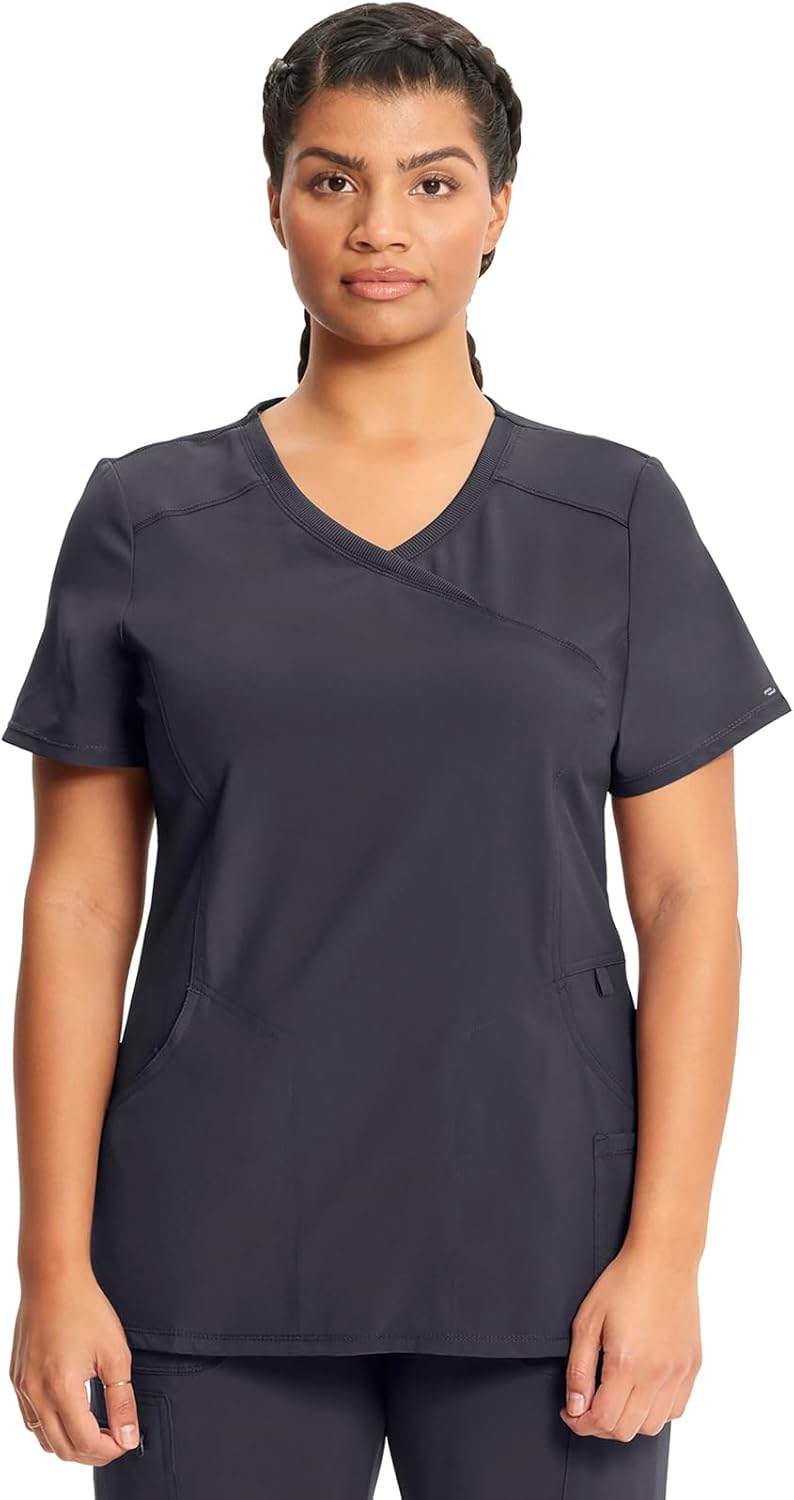 Infinity by Cherokee Women Nurse Scrubs Top Mock Wrap - 2625A