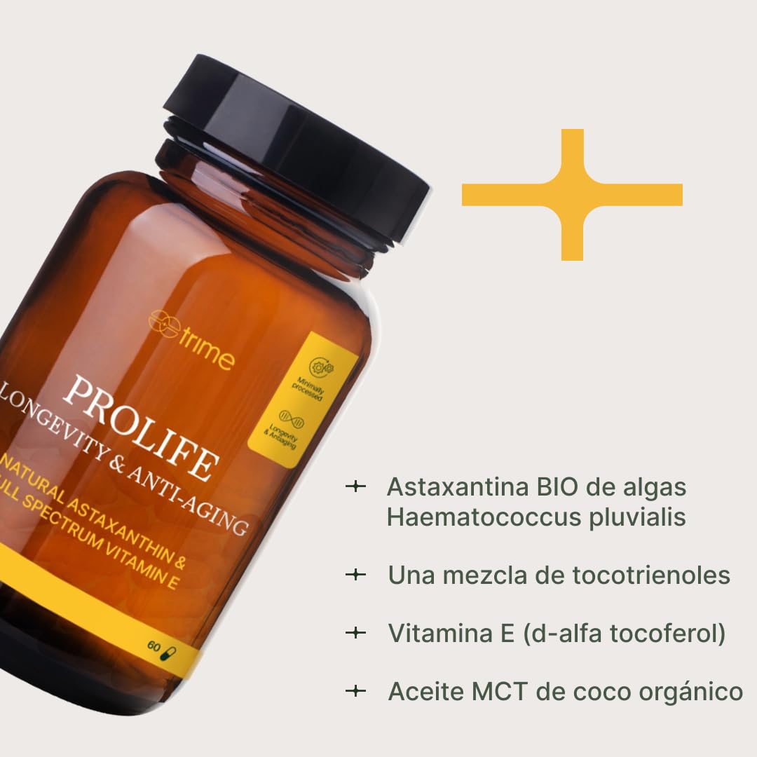 Vitamina E Full Spectrum + Astaxantina Natural 60 Cápsulas Veganas | Vitamina E líquida pura, antioxidantes, suplemento vegano, apoyo a la salud celular