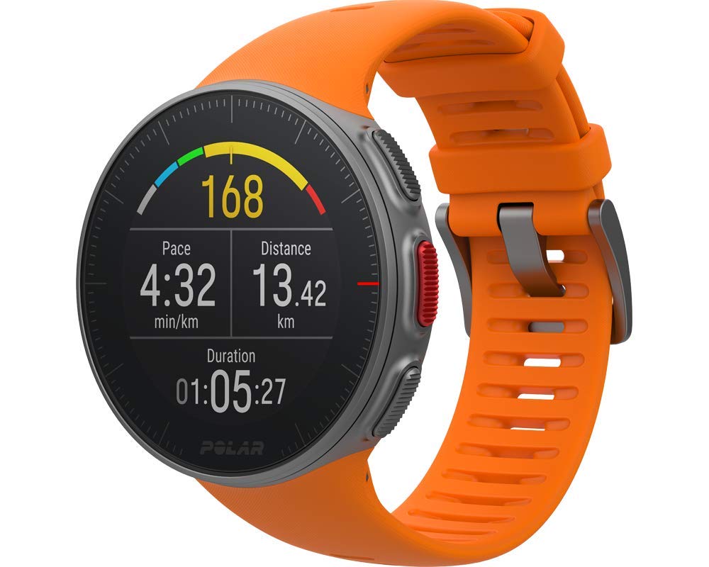 Polar Vantage V – Premium-Multisportuhr mit GPS, optischer Pulsmessung und extrem langer Akkulaufzeit – Multisport und Triathlontraining – Herzfrequenz-Messgerät, wasserdicht