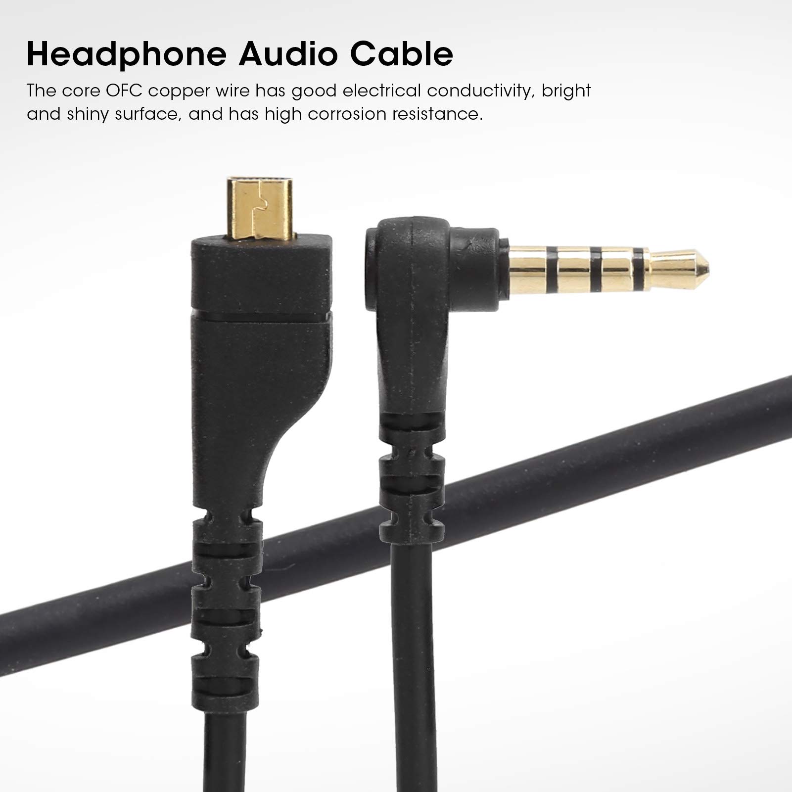 Zapasowy kabel audio do SteelSeries Arctis 3/5/7, przedłużacz zestawu słuchawkowego do gier dla Steelseries Arctis 3 / Arctis 5 / Arctis 7, 1,5 m / 4,9 stopy
