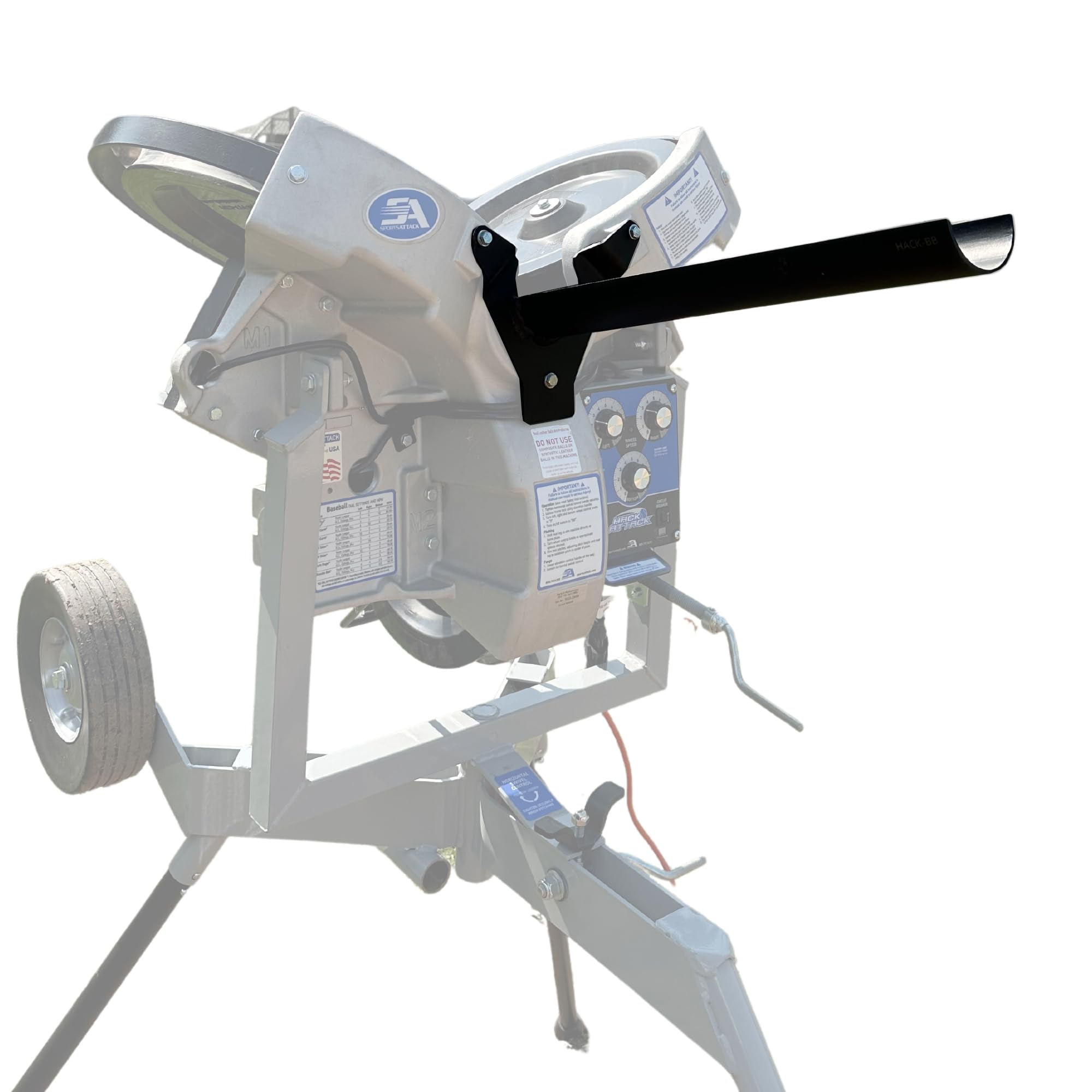 Anytime Baseball Supply Perfect Timing Chute for Hack Attack Pitching Machine from Extended Pitching Machine Chute to Help Timing| Baseball Swing Trainer