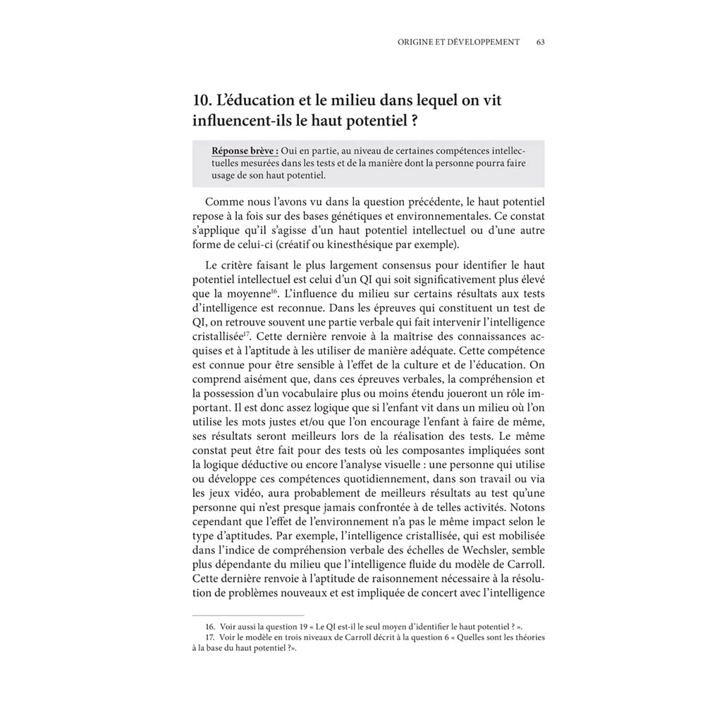 Le haut potentiel en questions