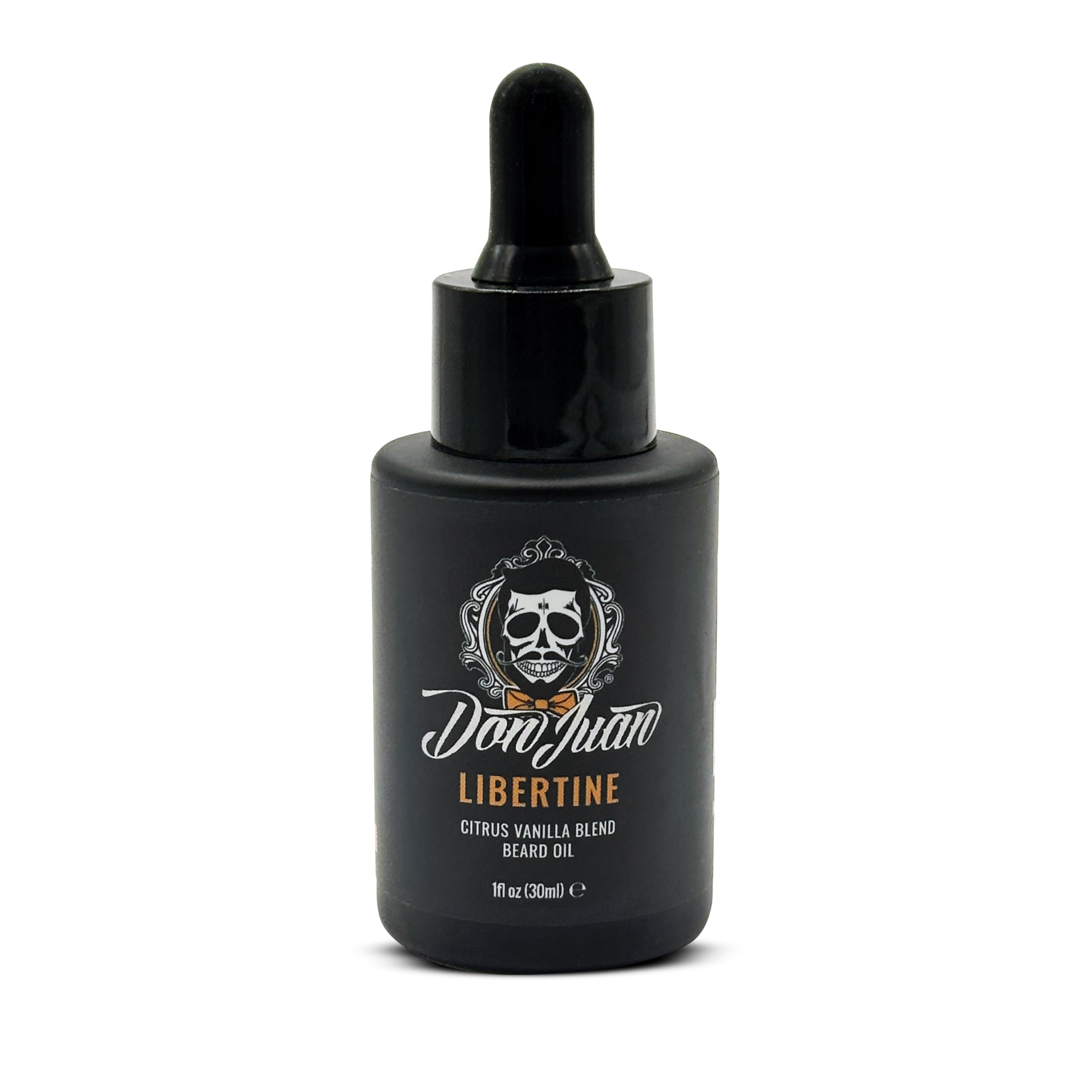 Don Juan Libertine Beard Oil And Conditioner - 100% Organic - Unique Blend Of Natural Oils Jojoba, Argan, Vitamin E, And More - Citrus Vanilla - Naturally Scented 1oz